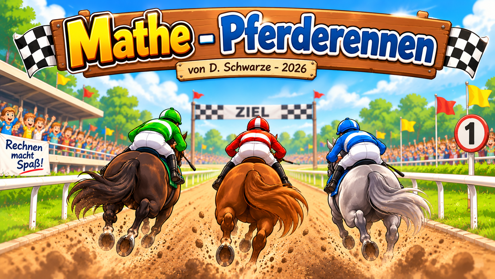 Mathe-Pferderennen
